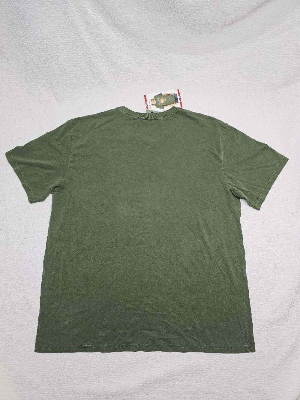 State of Mine Women's Happy Harvest Short Sleeve Crewneck Graphic T-Shirt Olive - Picture 7 of 7